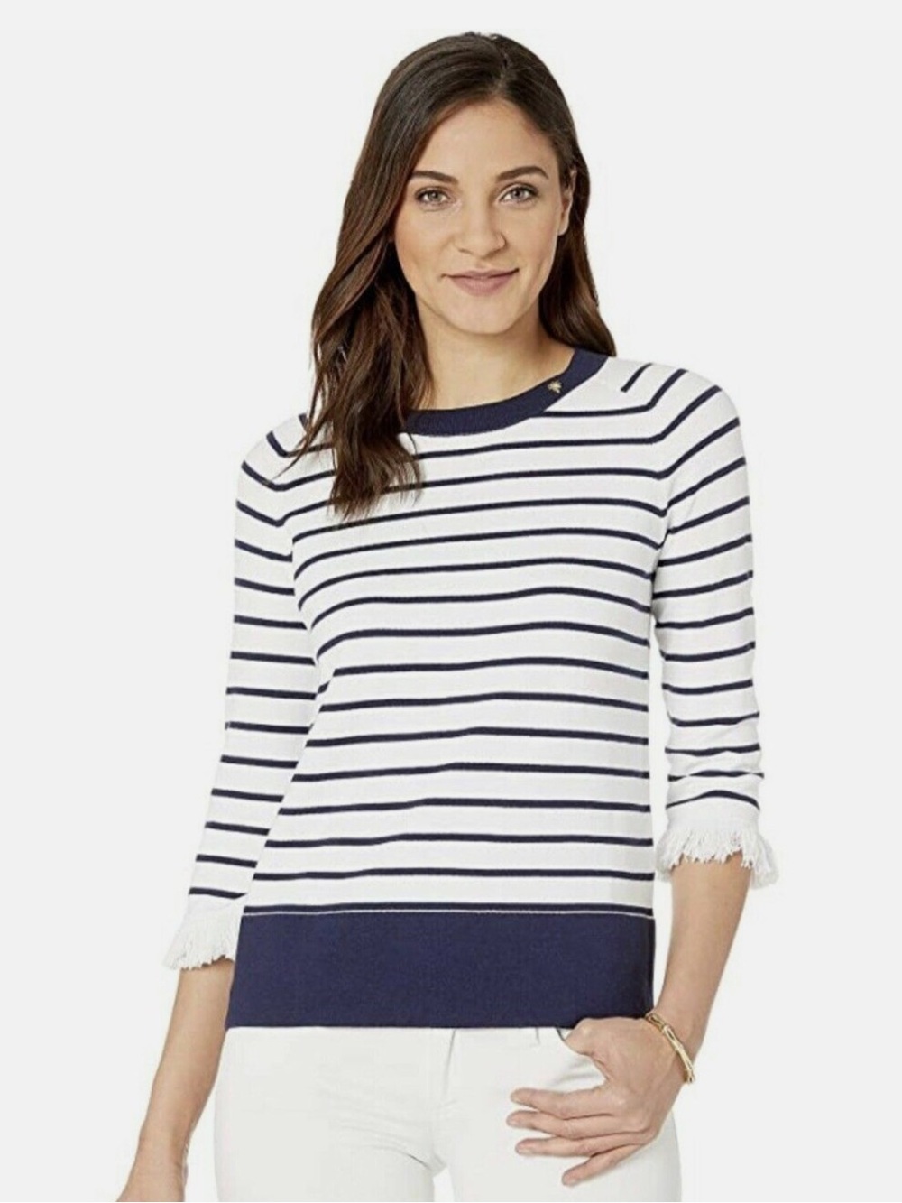 Lilly Pulitzer Dasha Sweater True Navy White Dasha Stripe Size XS